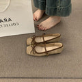 Retro Gentle Bow Ballet Flats, 2026 New Spring Model, French-Style Commuter Shoes for Women to Match with Skirts, Women Shoes