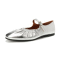 New Women's Flat Shoes with Shallow Cut and Rhinestones, Suitable for Parties and Weddings, Available in Large Sizes, Comfortable to Wear and Look Great with Skirts, Women Shoes