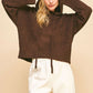 Davi & Dani Drop Shoulder Long Sleeve Hooded Sweater