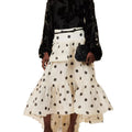 D9777 European And American Women'S Clothing, Casual And Fashionable Ruffle Leaf Edge Cake Skirt (Belt Not Included)