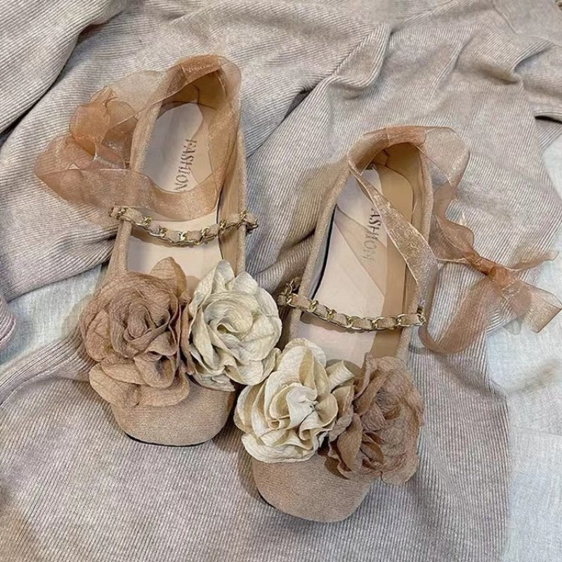 2026 Vintage Flat Shoes for Women in a New Chinese Style, Soft-Soled Mary Jane Shoes with a Gentle Vibe, Perfect for Qipao., Women Shoes