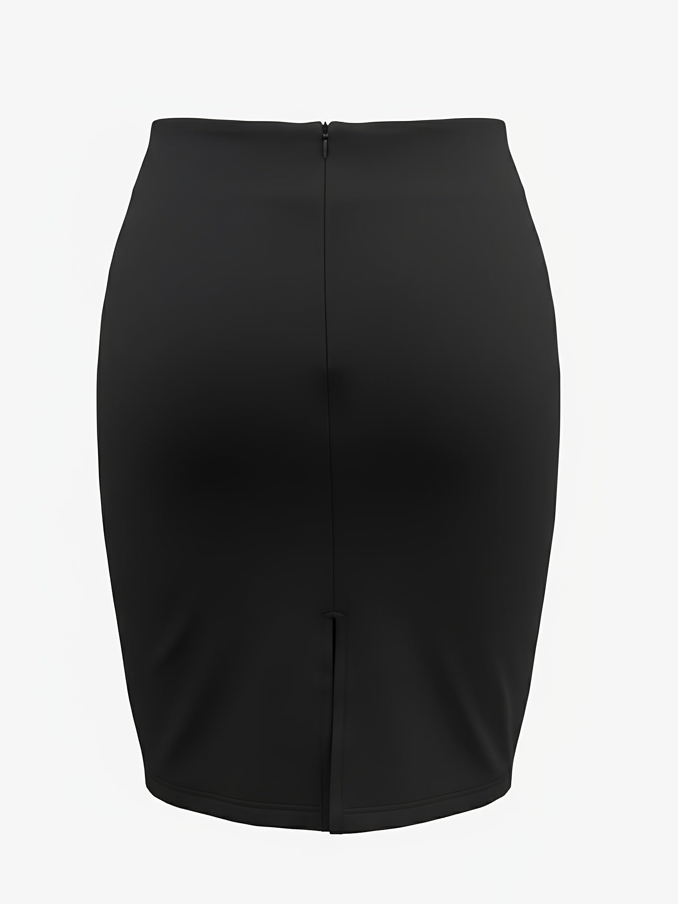 An Elegant Pleated Pencil Skirt Adorned with Golden Floral Decorations, Featuring a High Waist And a Mid-Length Design. This Sophisticated Black Skirt Showcases Eye-Catching Golden Floral Details And a Fitted Silhouette That Beautifully Highlights T