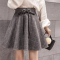 New High-Waisted A-Line Umbrella Skirt for Women in for Spring-Summer 2026, Featuring a Short College Style with a Korean Twist And a Flattering Puffy Design