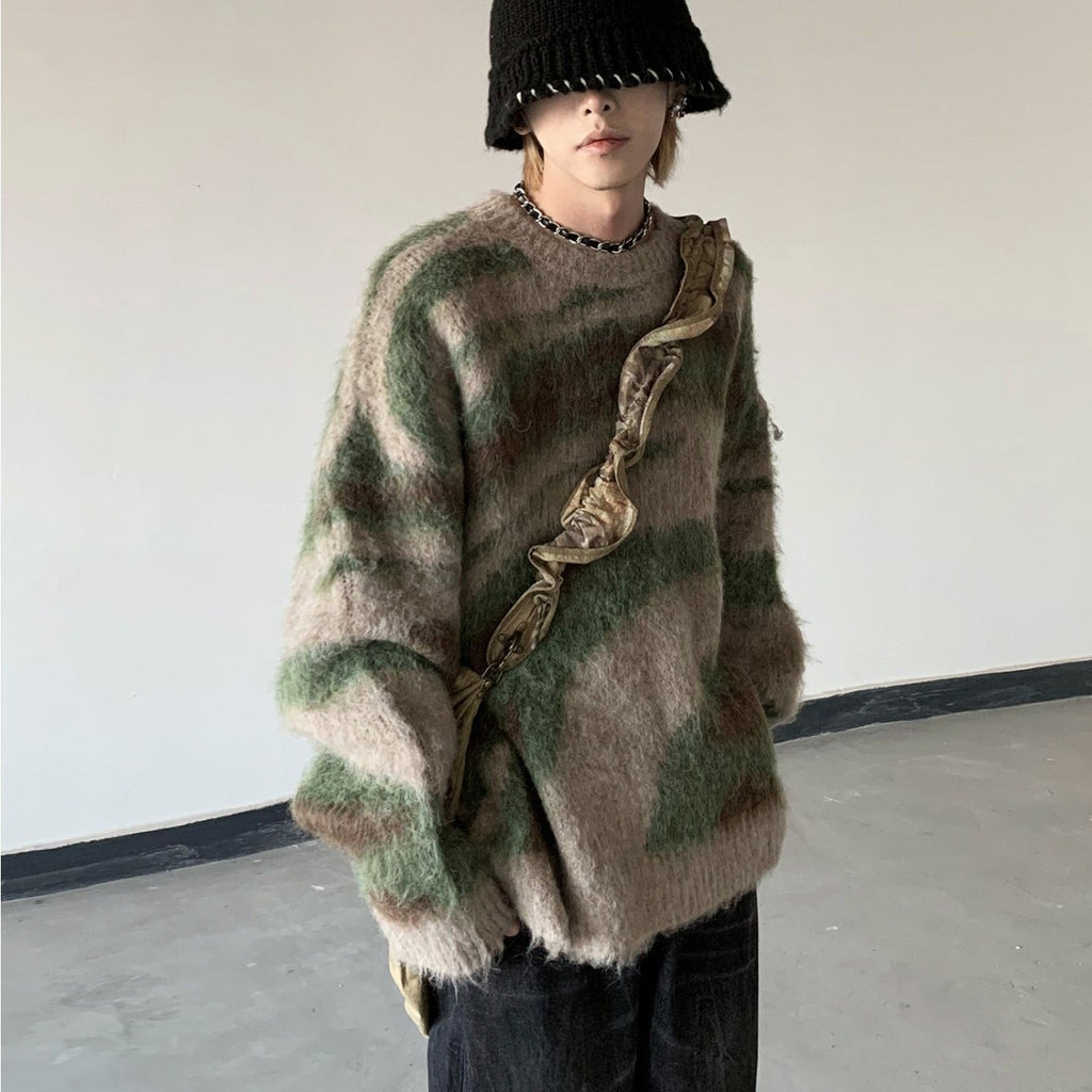 2026 European and American Spring and Autumn Sweater for Men: Trendy, Loose, Japanese-style Ted Sweater, Winter Hong Kong-style Lazy Thread Coat