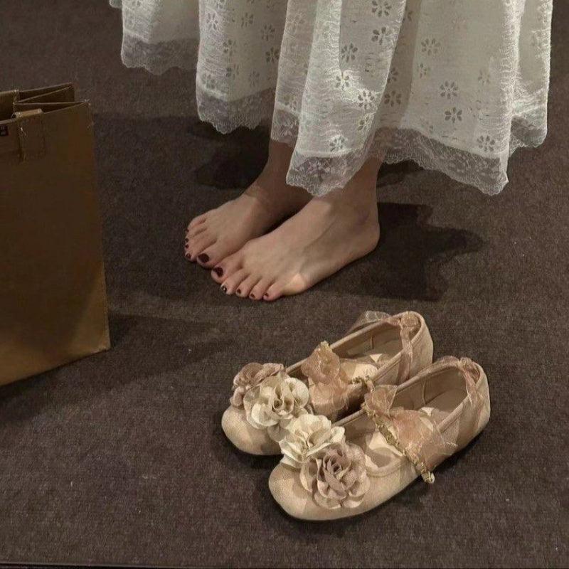 2026 Vintage Flat Shoes for Women in a New Chinese Style, Soft-Soled Mary Jane Shoes with a Gentle Vibe, Perfect for Qipao., Women Shoes