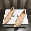 2026 Autumn New Style Chinese-Style Women'S Shoes Lace Breathable Mesh Closed-Toe Embroidered Casual Pointed-Toe Flat Shoes, Women Shoes